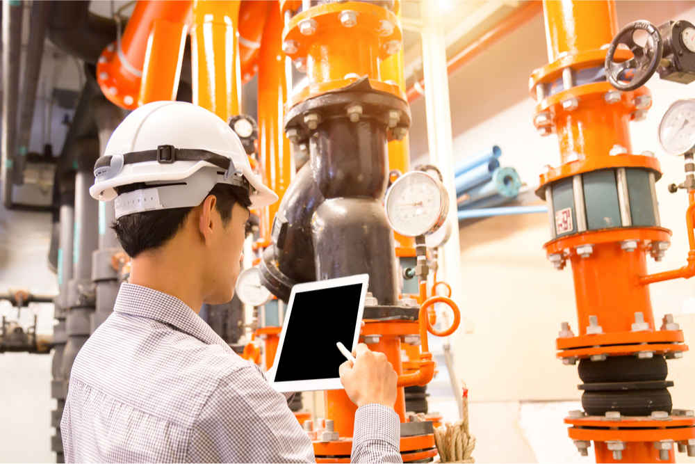 Gathering Data: Chiller Water Pump and Pressure Gauge