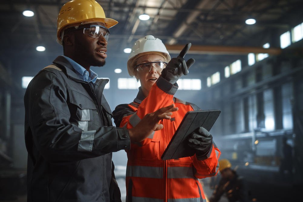 Engineers Optimizing Process